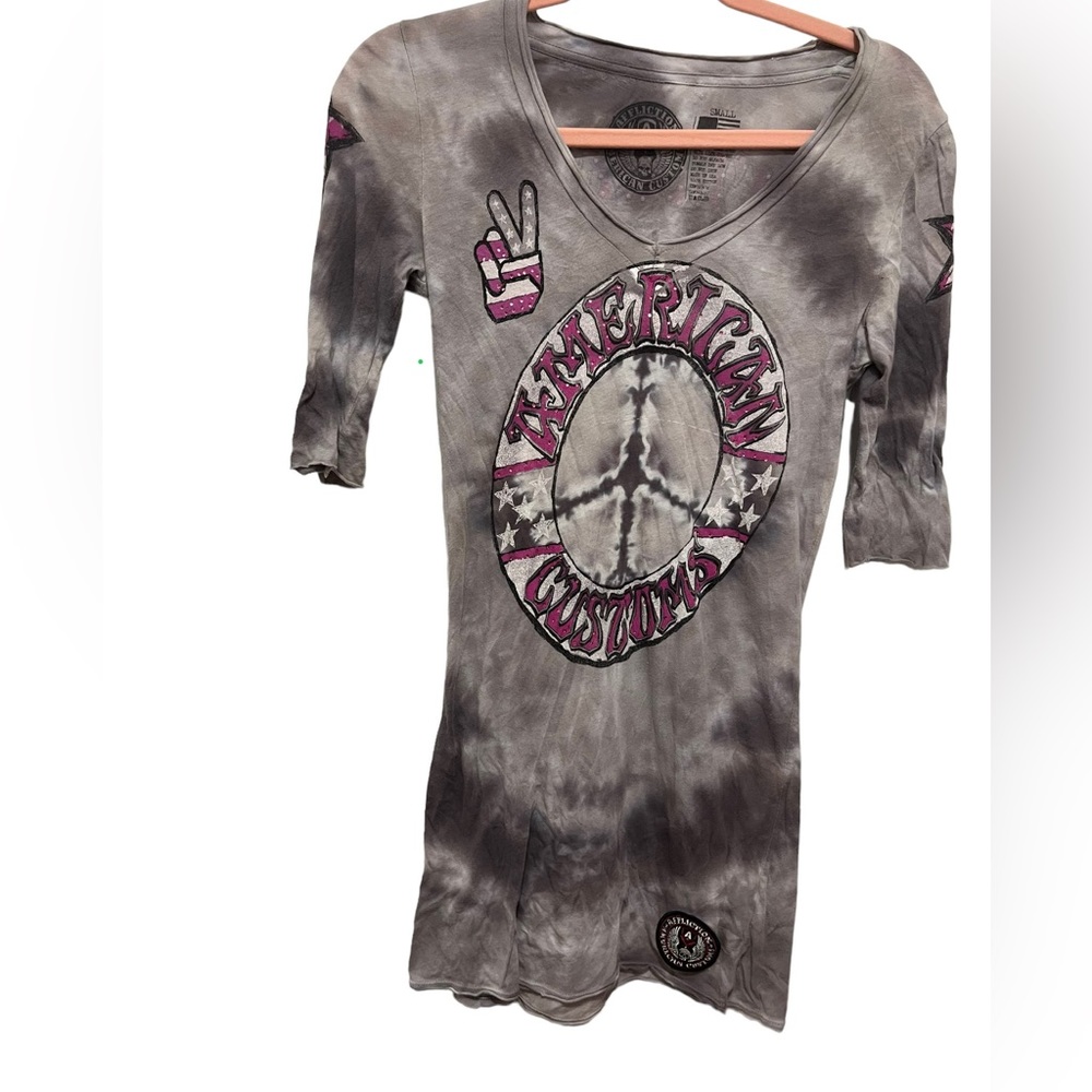 AFFLICTION PEACE ✌🏻 T-SHIRT SHORT DRESS